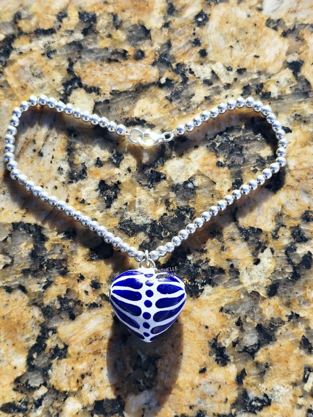 Sterling Silver 925 Heart Bracelet